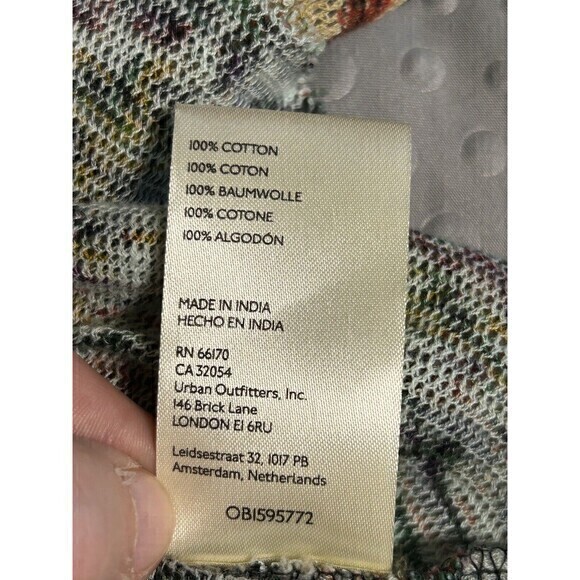 Free People Rudi Ruffled Crop Top Multi Floral Size S Trendy event whimsical‎ - Picture 5 of 7